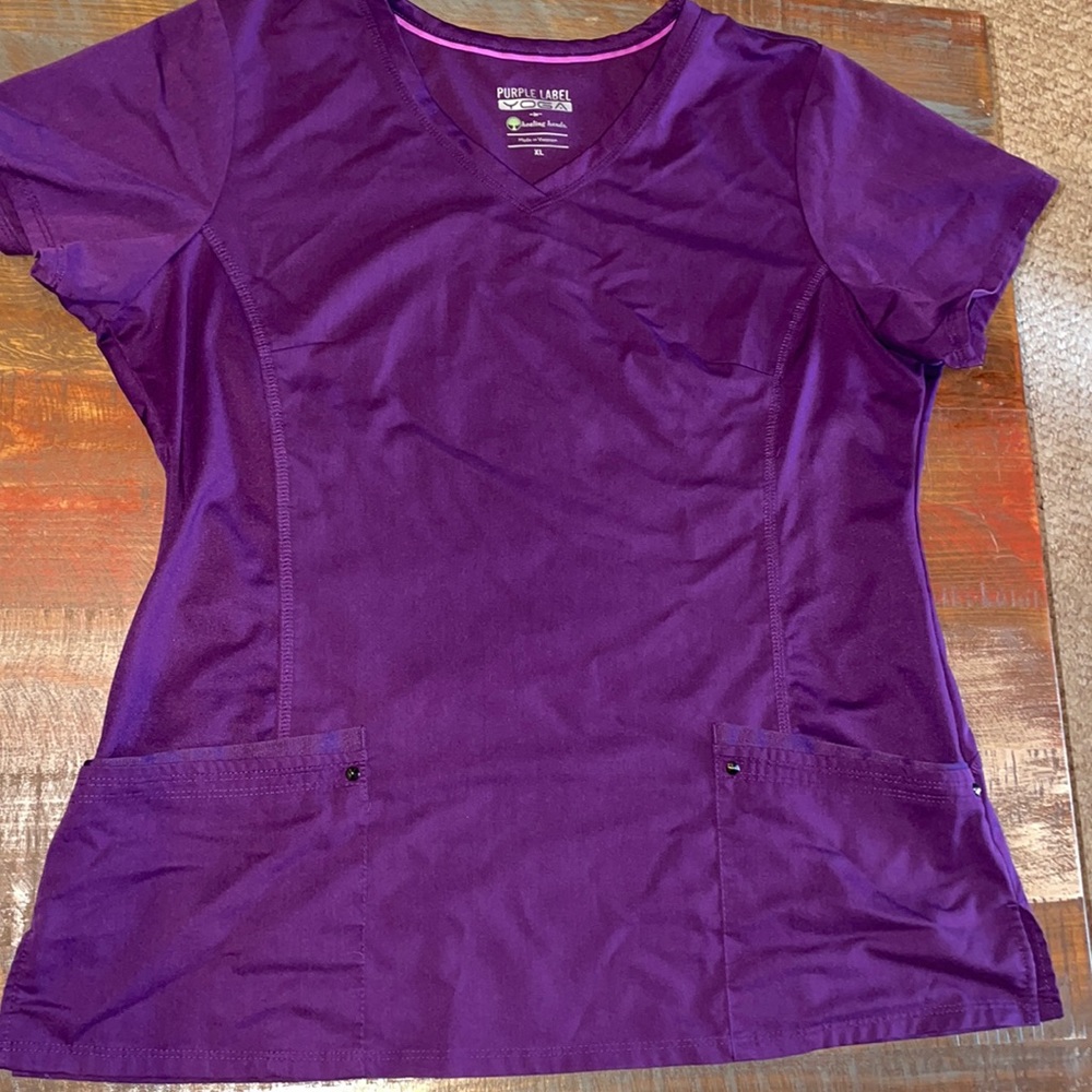 Women’s Eggplant Scrub Top